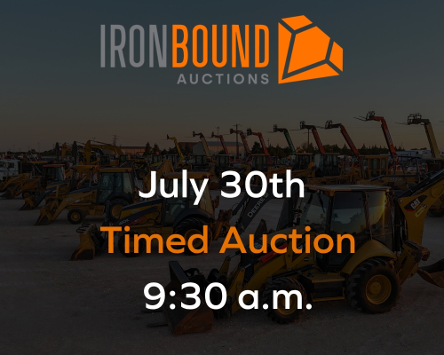 July Timed Equipment Auction