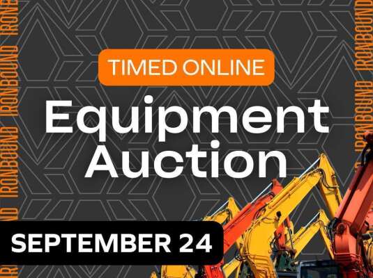 September Timed Equipment Auction