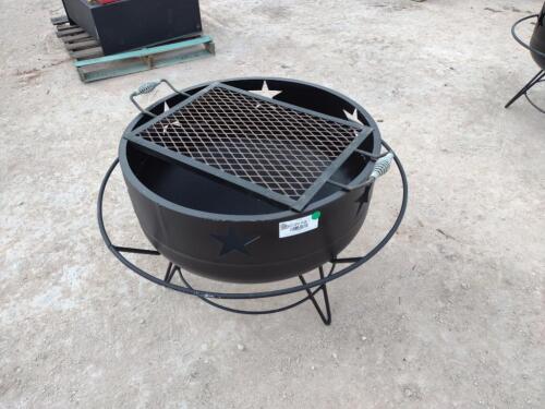 Unused 30" Fire Pit w/ Grill Plate