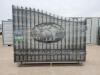 Unused Greatbear 20ft Iron Gate with ''DEER '' Artwork in the Middle Gate Frame - 2