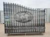 Unused Greatbear 20ft Iron Gate with ''DEER '' Artwork in the Middle Gate Frame - 2