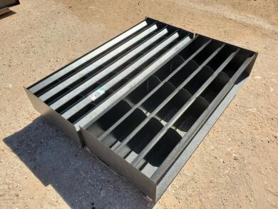 (2) 4Ft Unused Metal Bolt Bins