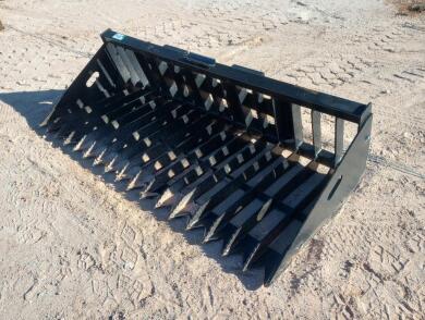 Unused KC High Side Skeleton Bucket (Skid Steer Attachment)