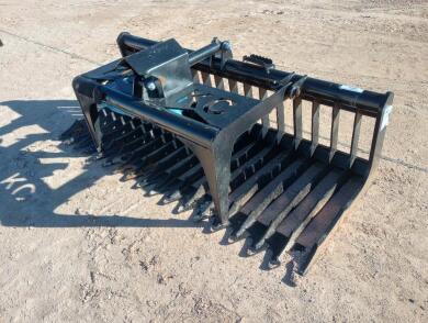 Unused KC Single Cylinder Skeleton Grapple Bucket