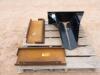 (2) Mini Skid Steer 1/4'' Frames, Mini Skid Steer Spade Bucket - 2