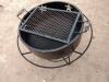 Unused 30" Fire Pit w/ Grill Plate - 3