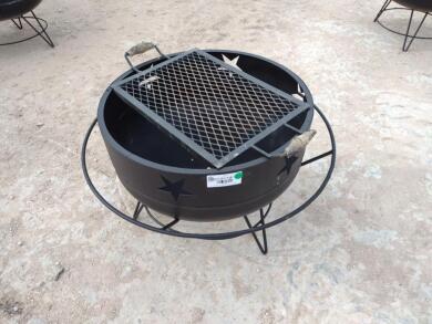 Unused 30" Fire Pit w/ Grill Plate