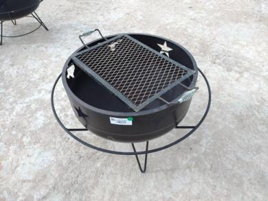 Unused 30" Fire Pit w/ Grill Plate