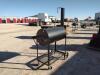 40" BBQ Pit w/ Vertical Smoker - 2