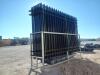 Unused Mobe Galvanized Steel Fence - 4