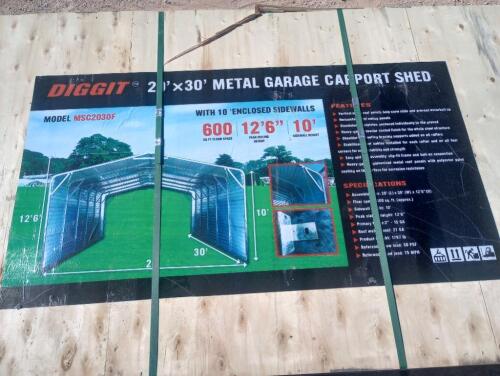 Unused Diggit 20Ft x 30Ft Carport Shed