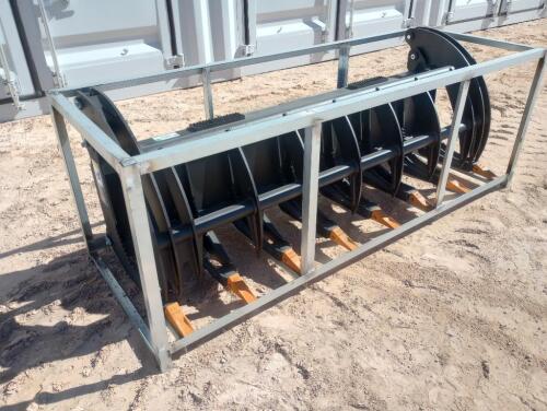 Unused 78" Hydraulic Root Grapple (Skid Steer Attachment)