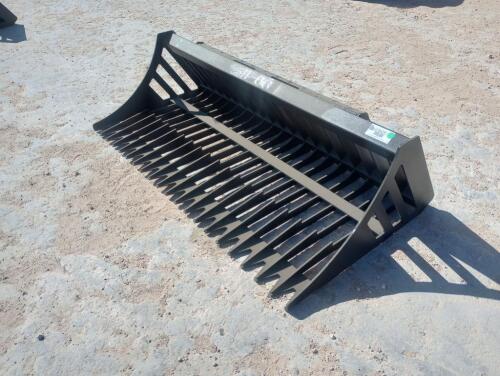 Unused 66" Rock Bucket (Skid Steer Attachment)