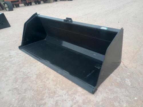 Unused 84” Skid Steer Bucket w/Single Blade