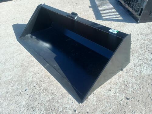 Unused 78” Skid Steer Bucket w/Single Blade