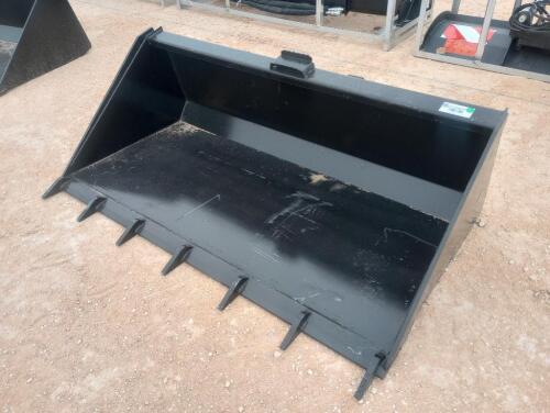 Unused 66” Skid Steer Bucket w/Teeth