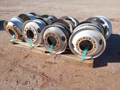 (12) Steel Truck Wheels 22.5