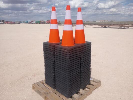 (100) Unused Safety Traffic Cones