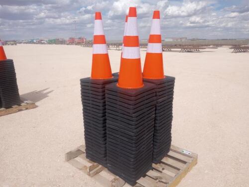 (100) Unused Safety Traffic Cones