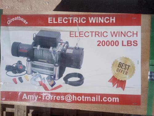Unused Greatbear 20,000 LBS Electric Winch