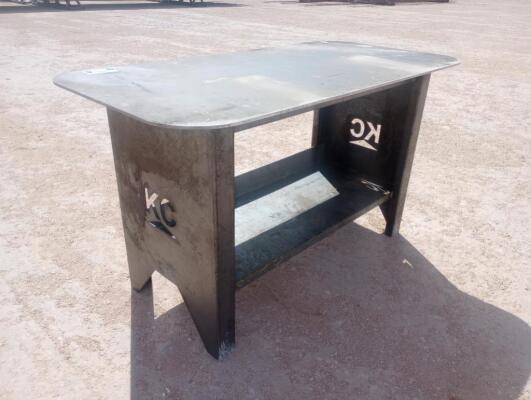 Unused 30'' x 57'' Welding Table w/Shelf (5/16'' Top)