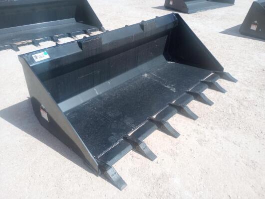 Unused Skid Steer Bucket w/Teeth