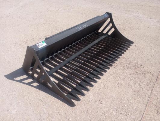Unused 66" Rock Bucket (Skid Steer Attachment)