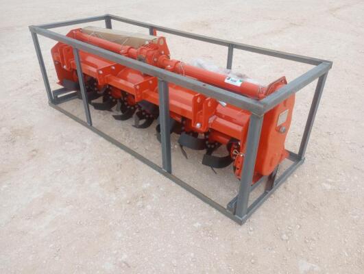 Unused Mower King TAS81 Rotary Tiller (3 Point Hitch Attachment)