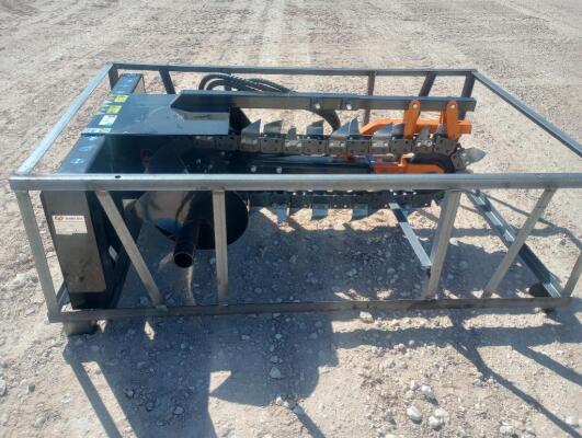 Unused Mower King ECSSCT72 Trencher (Skid Steer Attachment)