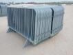 (40) Sections of Unused AGT Portable Galvanized Construction Site Fence- 4ft x 7ft Sections - 5