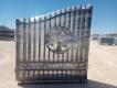 Unused Greatbear 14ft Iron Gate with ''TREE '' Artwork in the Middle Gate Frame - 2