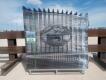 Unused Greatbear 14ft Iron Gate with ''Cow '' Artwork in the Middle Gate Frame - 2