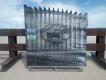 Unused Greatbear 14ft Iron Gate with ''Cow '' Artwork in the Middle Gate Frame - 2