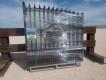 Unused Greatbear 14ft Iron Gate with ''Cow '' Artwork in the Middle Gate Frame - 2