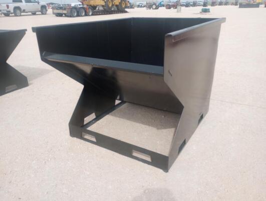 Unused 2 CY. Skid Steer Hopper w/Fork Pockets