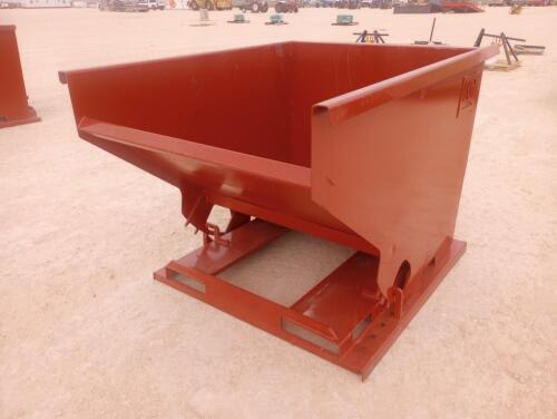 Unused 2 CY. Self Dumping Hopper w/Fork Pockets