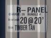 (20) 20' Timber Tan R-Panel - 2