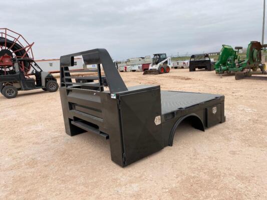 Unused Single Wheel 8 Ft Hay Spear Flatbed