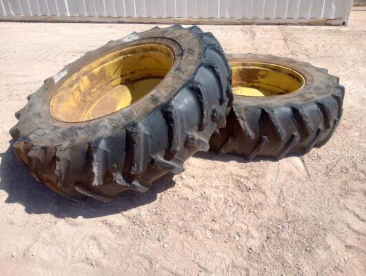 (2) John Deere Duals w/Tires 18.4R38