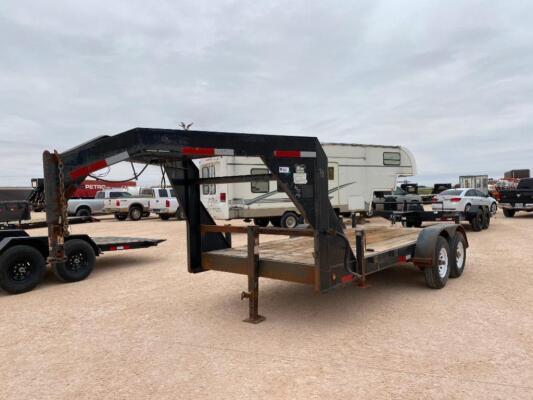 2005 T.C.E. Manufacturing 16Ft Gooseneck Trailer