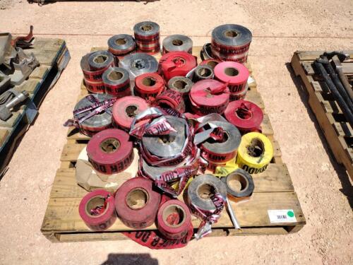 Pallet of Misc Caution Tap