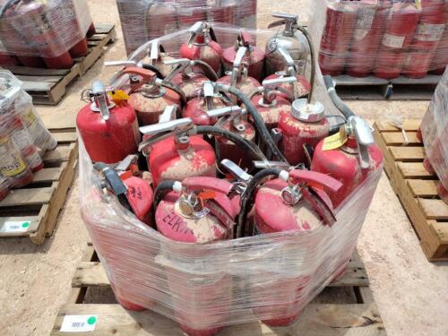 Pallet of Misc Fire Extinguishers