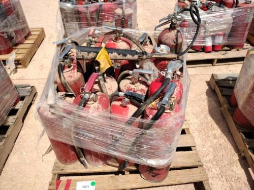 Pallet of Misc Fire Extinguishers
