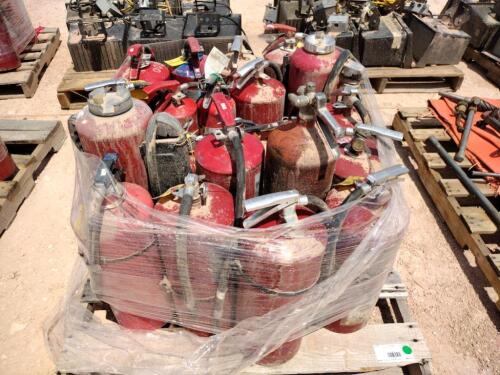 Pallet of Misc Fire Extinguishers