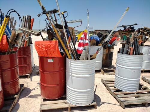 Lot of Misc Brooms/Rakes