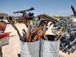 Lot of Misc Shop Brooms/Shovels and Rakes - 4