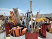 Lot of Misc Flexible Utility Marker Installation Tools/Misc Extension Handles - 2