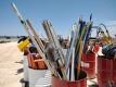 Lot of Misc Flexible Utility Marker Installation Tools/Misc Extension Handles - 5