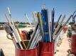 Lot of Misc Flexible Utility Marker Installation Tools/Misc Extension Handles - 6