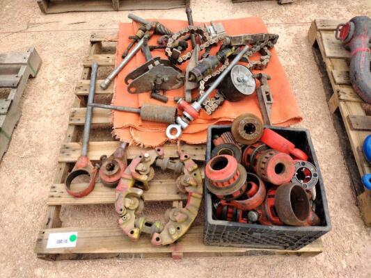Pallet of Misc Pipe Threading Equipment